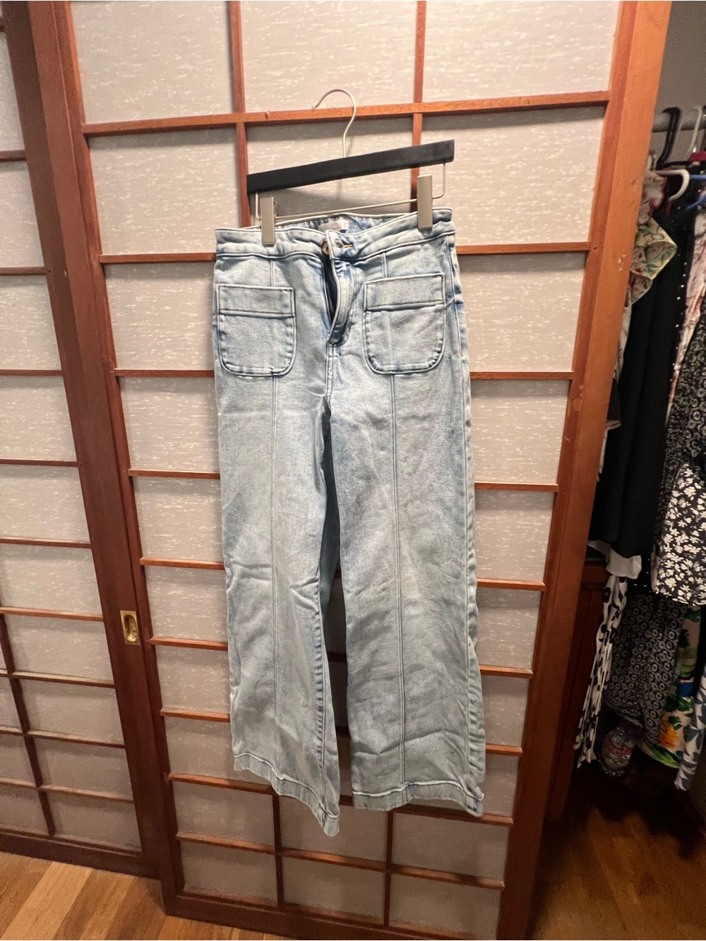 LC Lauren Conrad Light Blue High-Rise Wide-Leg Jeans